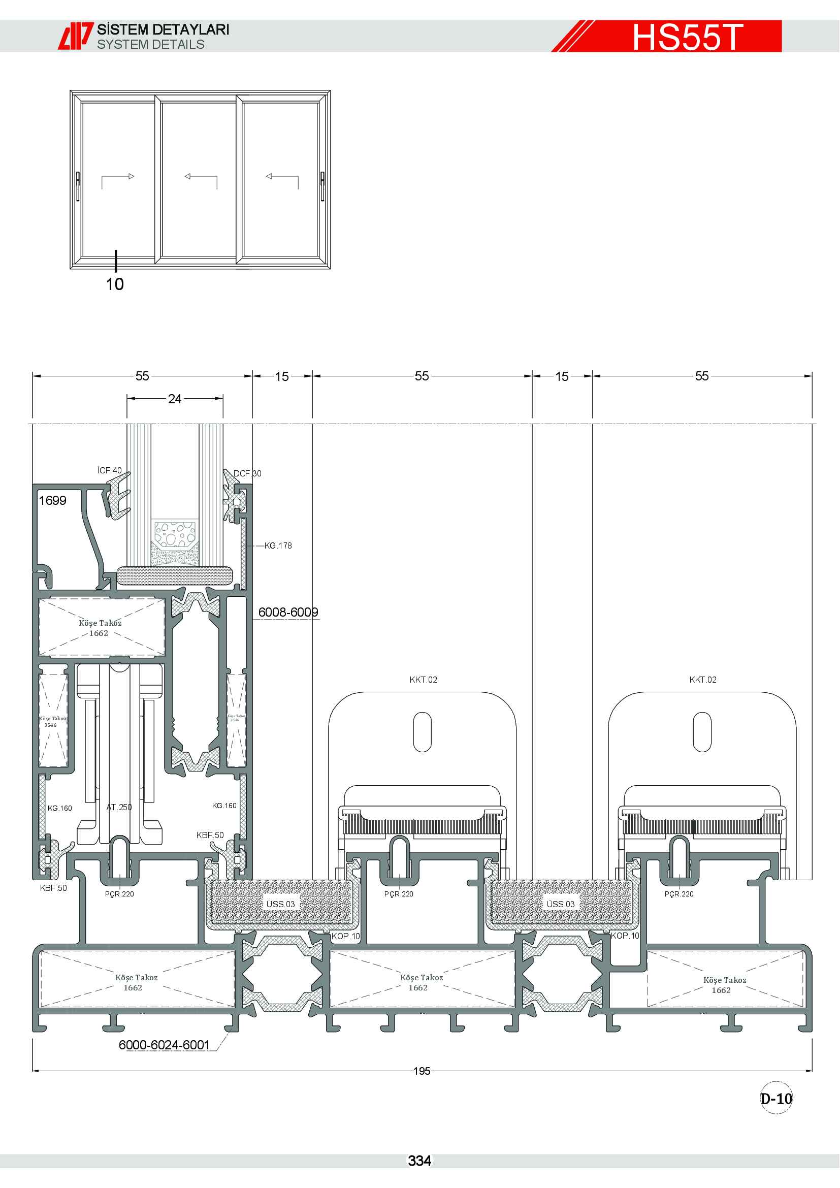 HEBESCHİEBE SÜRME ALÜMİNYUM 41